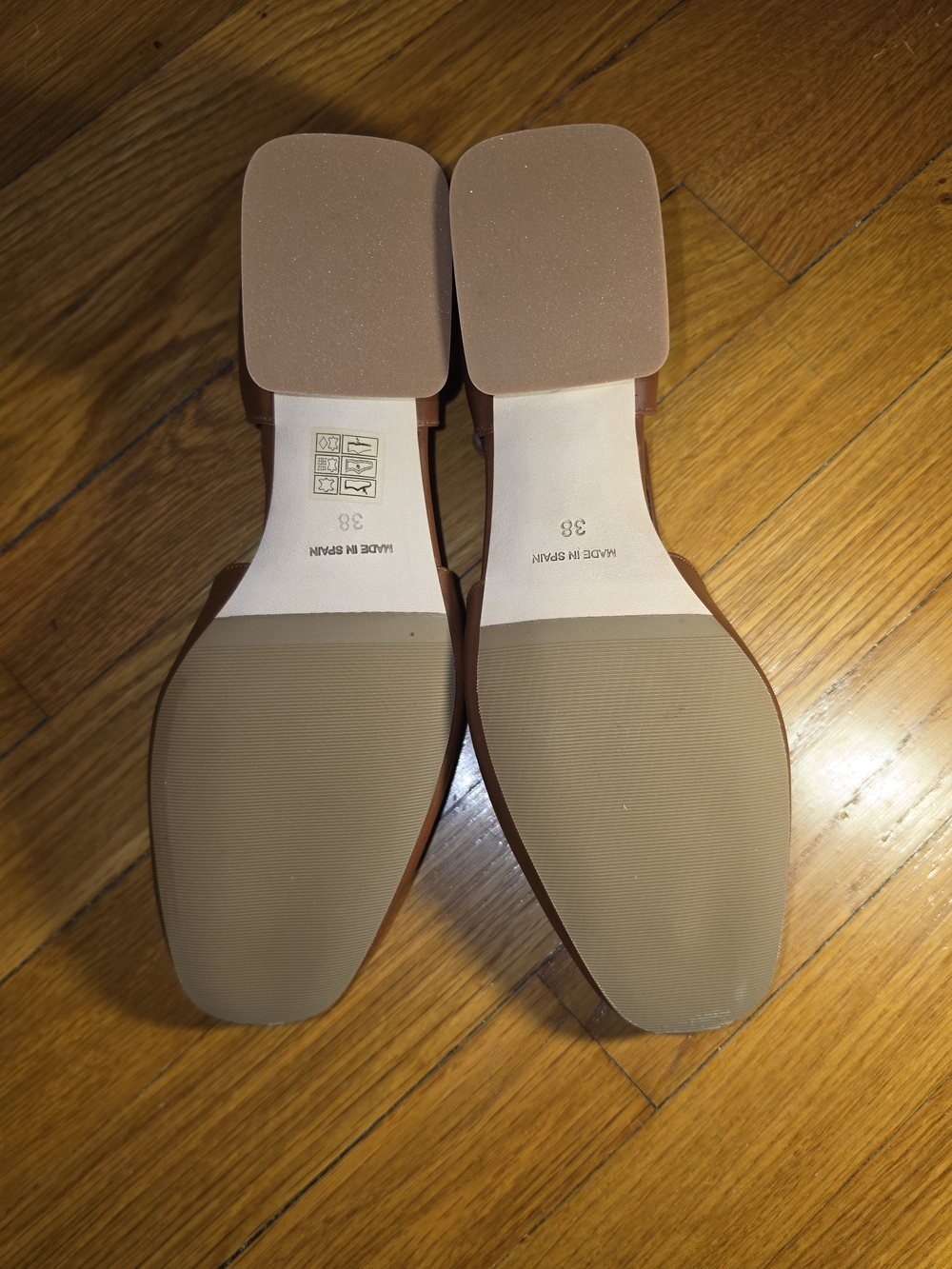 New Sargasso & Grey Fliss Brown Leather Pumps 8W - Picture 9 of 9